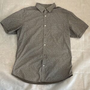 Banana Republic Casual Men’s Shirt Patterned Slim Fit Large